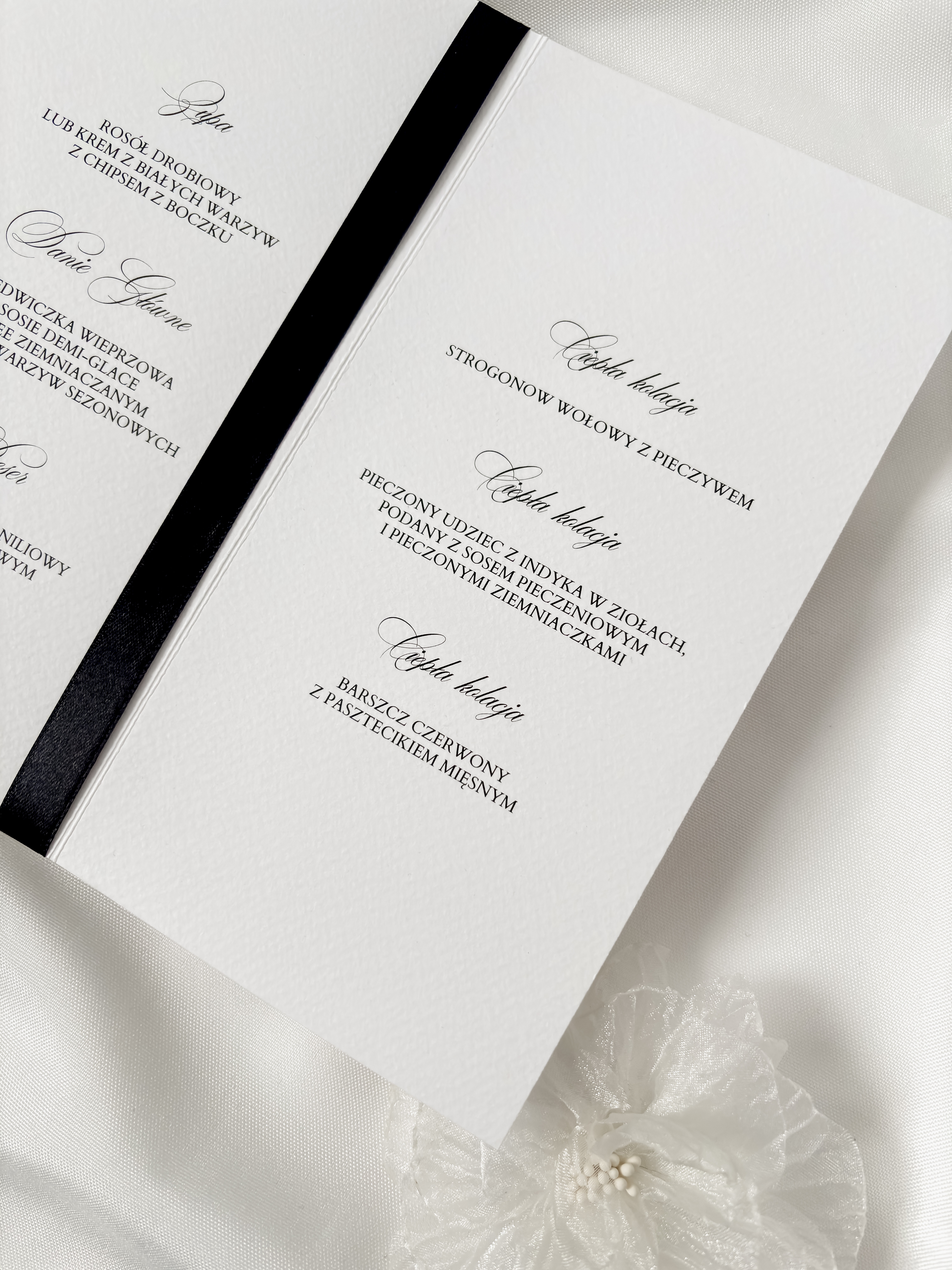 menu weselne otwierane