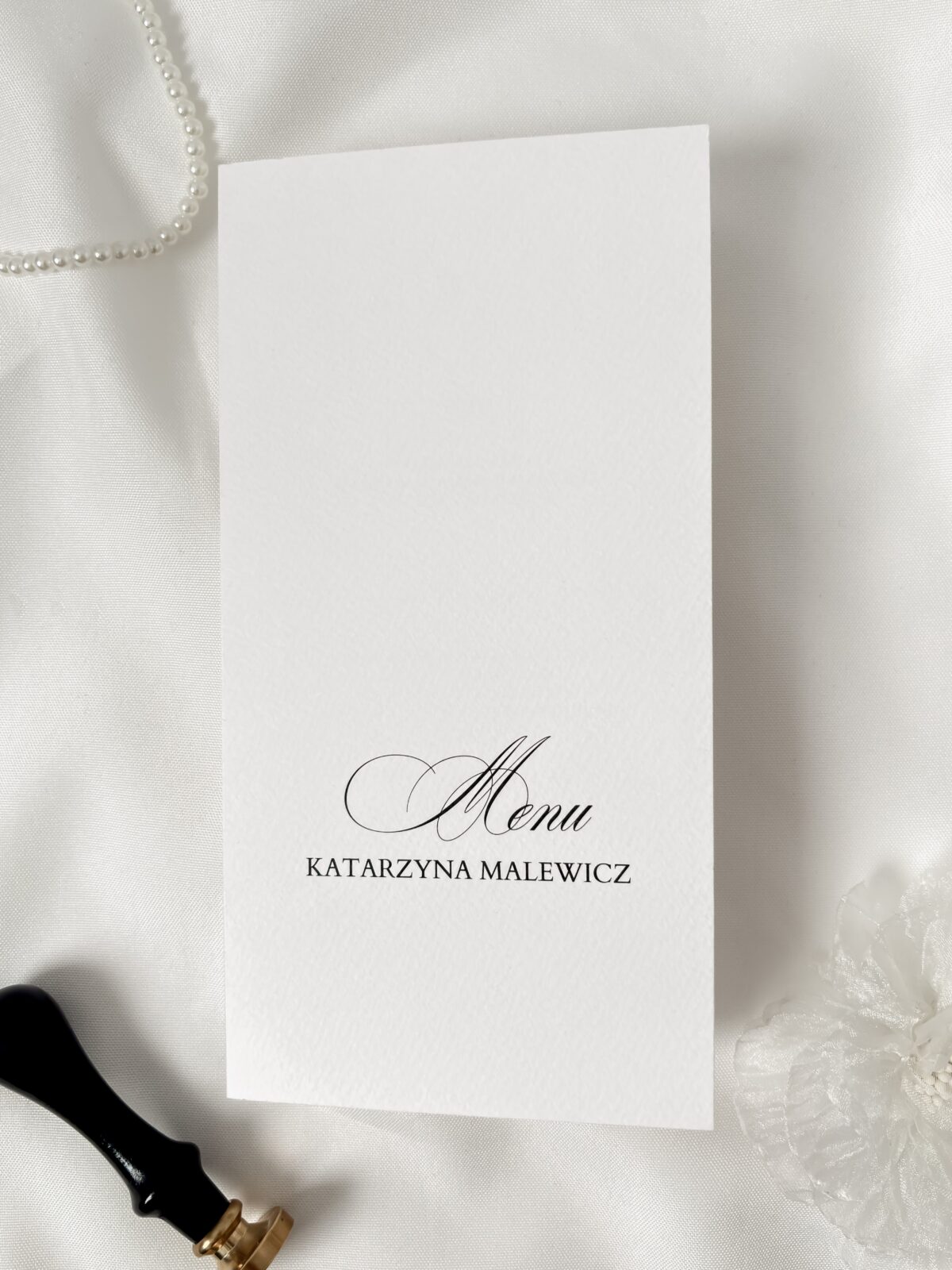 Menu z winietką Margot