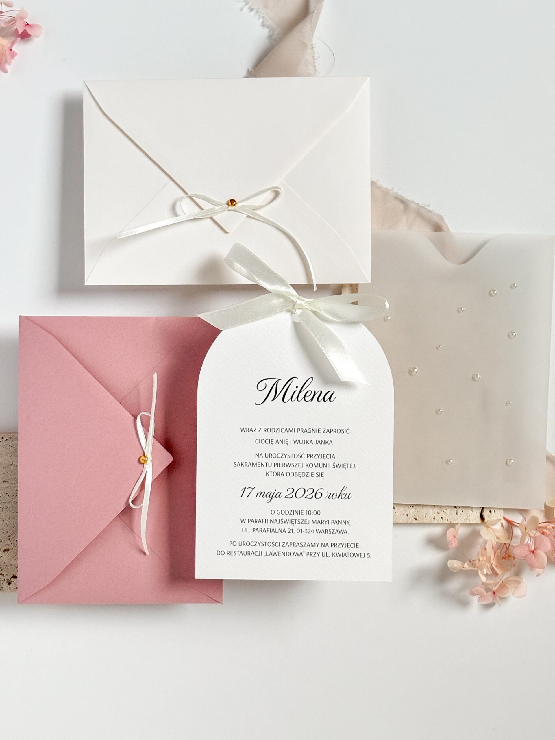 Zaproszenie na komunię Dalia - obrazek 4