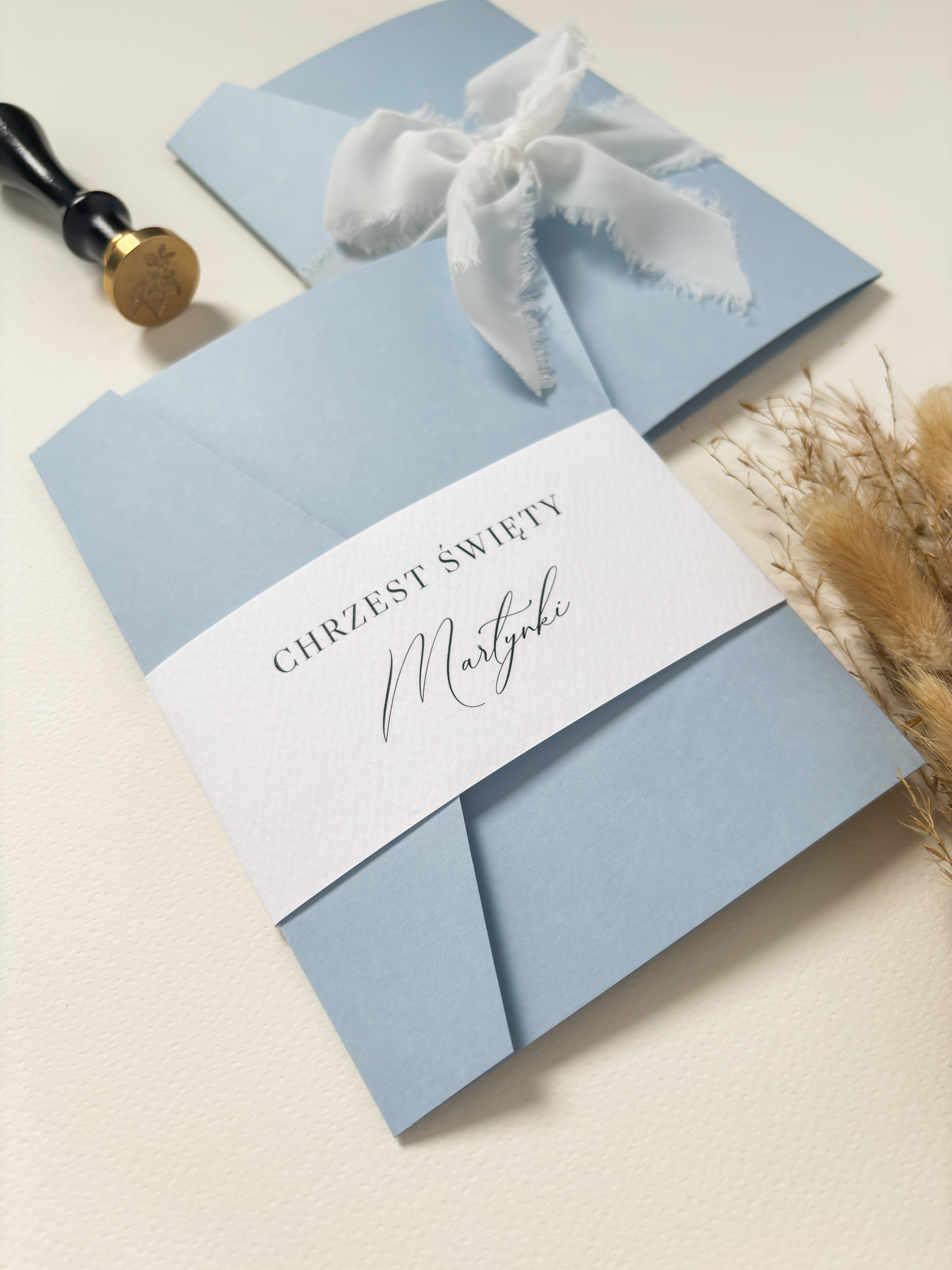 zaproszenie na chrzest minimalistyczne