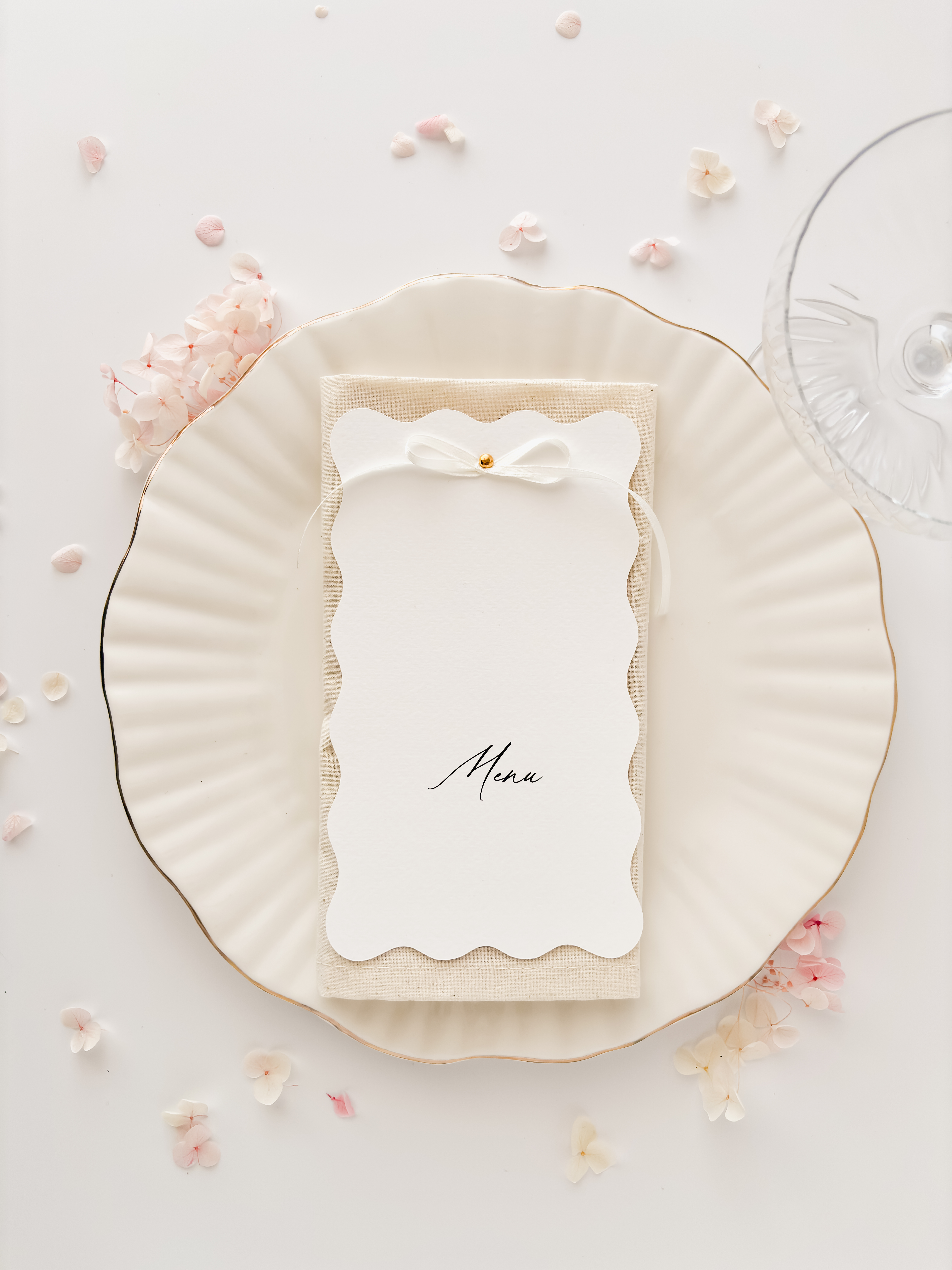 Menu w kształcie fali