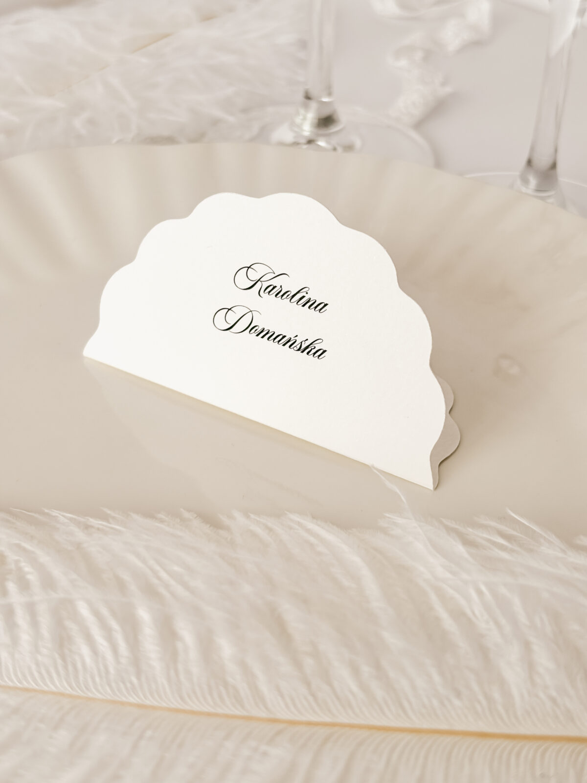 dekoracyjna winietka stojąca na wesele